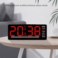 thumbnail image 3 of Multifunction LED Digital Alarm Clock with Temperature Display​​ - ​​Auto-DST Adjustment & Dual Power (USB/Battery)​​ | ​​Adjustable Brightness Night Light​​ for Bedroom/Office, 3 of 6