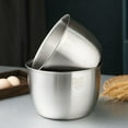 thumbnail image 3 of 2x Stainless Steel 304 Mixing Bowl Deep Design Cooking Baking Cake Bread Salad Kitchen Mixer Bowl, 3600ML & 2800ML, 3 of 9