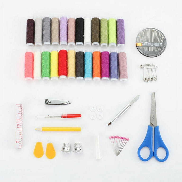 Sewing Kit for Adults, 112 pcs Sewing Supplies for Home Travel and  Emergency, Sewing Repair Kits Gift for Beginners Traveler Emergency