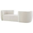 thumbnail image 3 of Meridian Furniture Hilton Cream Fabric Chaise, 3 of 9