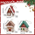 thumbnail image 3 of Gnwei Pre Lit Christmas Village Decor: 3D Wood Houses with Lighted - Christmas Decorations Indoor - White Xmas Holiday Farmhouse Rustic Decor for Home Table Room, 3 of 4
