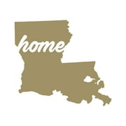 Louisiana Home Sticker Decal Die Cut - Self Adhesive Vinyl - Weatherproof - Made in USA - Many Color and Sizes - state shaped la love