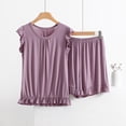 thumbnail image 2 of LIZUOJUN Women's Pajama Set 2 Piece Lounge Set Loungewear Soft Sleepwear Summer Sleeveless Pjs Tank Top Casual Drawstring Shorts For Spring And Summer, Rose Gold,XXXXL, 2 of 5