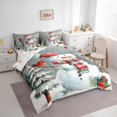 thumbnail image 3 of Manfei Winter Cute Snowman Bedding Comforter Set 7-Piece, Merry Christmas King Bedding Sets, Teens Boys Girls Kids Reversible Bed Sheets, Ultra Soft Home Decor, 3 of 7