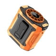 thumbnail image 3 of Ventilador de cintura portátil ajustable de 100 velocidades, recargable, función de iluminación LED para Naranja, 3 of 9
