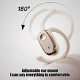 thumbnail image 6 of Ultra Open Earbuds, Immersive Audio Open Ear Earbuds, Clip on Earbuds for Comfort, Running Earbuds with OpenAudio for Awareness, Up to 48 Hours of Battery Life(Beige), 6 of 9