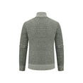 thumbnail image 4 of DYMADE Men's Knitted Geometric Full Zip Stand-Up Collar Knitted Bolero Cardican Sweater, 4 of 4