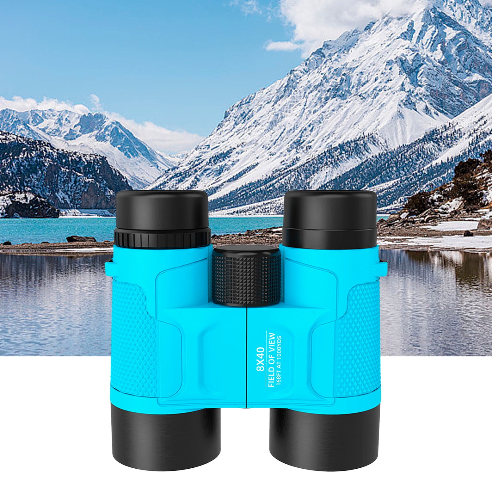 Binoculars - 8x30 Folding Optics, Lightweight Rubber Eyepiece, Educational Outdoor Toy for Bird Watching & Nature Exploration(Orange)