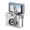 White, variant on Mini Keychain Camera, HD Portable Digital Camera with 1.47” Flip LCD & Flash, Retro Collectible Pocket Camera for Travel, Parties, Birthday (Brown)