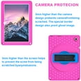 thumbnail image 6 of ELEHOLD for Walmart ONN 10.1 Inch 3rd Gen 2022 Rugged Case Honeycomb Pattern 360° Rotatable Kickstand Handstrap Shoulder Strap Shockproof Anti-Scratch Heavy Duty Case,(Model:100071485),Rose+Blue, 6 of 10