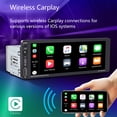 thumbnail image 3 of Multimedia Car Stereo 1Din 6.9" Android Auto MP5 Player Type-C Charging FM/AM/RDS Bluetooth Wireless Carplay AI Voice Mirrorlink, 3 of 14