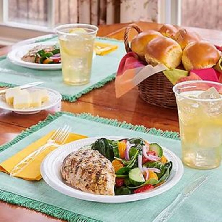Hefty Everyday Styrofoam Dinner Plates, Supreme Foam, 8 7/8