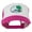 Hot Pink White, variant on Fishing Beach Seagulls Embroidered Foam Mesh Back Cap - Black White OSFM