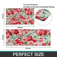 thumbnail image 7 of Pioneer Flower Floral Print Pattern Kitchen Rugs Sets Of 2,Anti Fatigue Kitchen Mat Rugs Non Slip Washable,Decorative Kitchen Floor Mats for Kitchen,Sink,Laundry,17"x30"+17"x47", 7 of 7