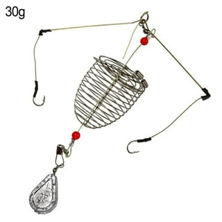Yaju Carp Fishing Bait Trap Cage Feeder Basket Holder Coarse Lure Feeder  Carp Fishing Tackle Kit,size Ssliver Color10pcs