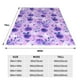 thumbnail image 3 of Balery Violet Manta de Felpa Suave y Acogedora – Cobija de Franela Aterciopelada para Cama, Lavable y Cálida para Sofá, Mascotas, Transpirable-80"x60", 3 of 7