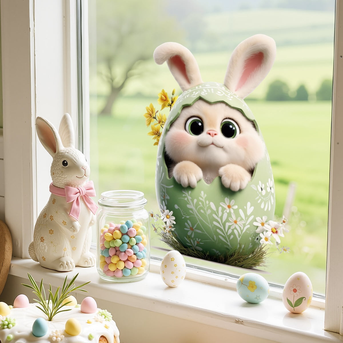 Cute Rabbit Decorative Stickers for Scrapbooking, Journaling, and Home Decor - 50 Unique Designs