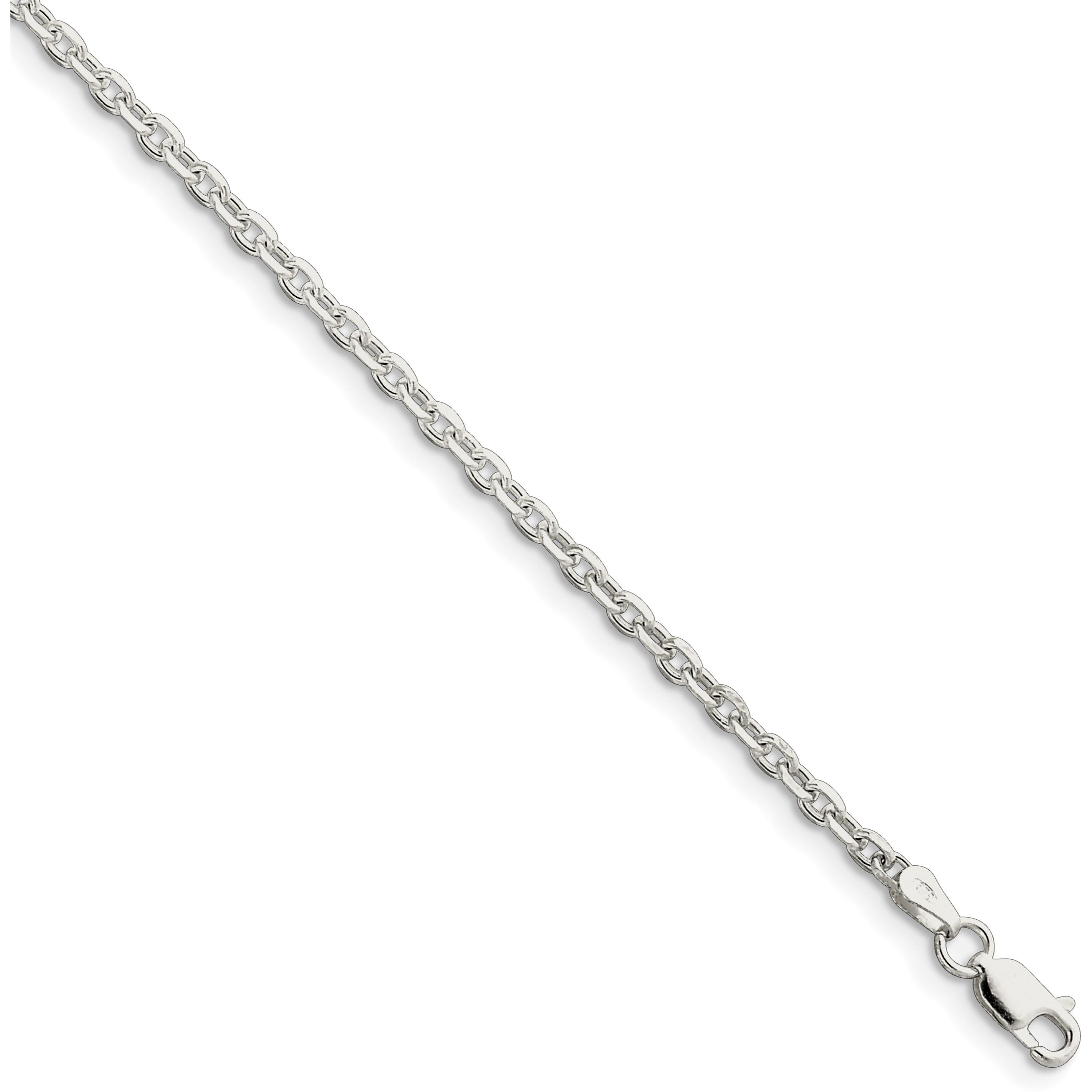 Sterling Silver Cable Link Bracelet 8