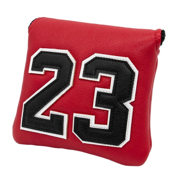 Funda para cabeza de putter de golf, antiarañazos, creativa, de piel sintética, impermeable, para golf Rojo