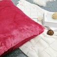 thumbnail image 6 of Home Soft Things Faux Fur Throw Pillow Cover 4 Piece Set-Persian Red - 20" x 20", 6 of 9