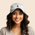 thumbnail image 3 of Dalix Lighthouse Embroidered Cap Cotton Baseball Hat Nautical Womens in White, 3 of 5