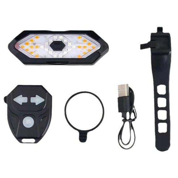 Bike and electric scooter turn signal remote control turn tail light, for horn