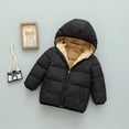 thumbnail image 3 of Hotiary Toddler Baby Winter Fleece Thicken Coats Boys Girls Teddy Bear Hooded Windproof Padded Jacket Outerwear Kids Warm Lined Zipper Down Jacket for 1-7 Years, 3 of 8