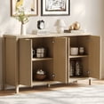 thumbnail image 2 of AODAILIHB Storage Cabinet Wood, Buffet Coffee Decorated Bar Cabinet, Kitchen Cabinet with Adjustable Dividers for Entryway, Dining Room, Natural, 4 Doors, 2 of 7