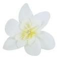 thumbnail image 2 of 10 piezas de orquídeas artificiales falsas flores simuladas para decoración de corona nupcial de boda color blanco leche, 2 of 9