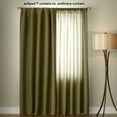 thumbnail image 2 of Eclipse Dane Grommet Blackout Energy-Efficient Single Curtain Panel, Beige, 52x84, 2 of 4