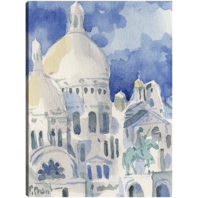 Cuadro Decorativo - Sagrado Corazón - París Jr Impresión en canvas, estrechado.