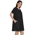 thumbnail image 3 of Inkmeso Swing Dress With Pockets Summer Cotton Tunic Tshirt Dress For Women, 3 of 7