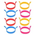 thumbnail image 1 of 8pcs Silicone Egg Rings Food Grade Egg Cooking Rings Kitchen Fried Egg Molds, 1 of 5