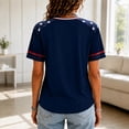 thumbnail image 5 of 9/11 25th Anniversary Shirt Womens WE Will Never Forget Tee Shirts | Lightweight Fabric, V Neck Short Sleeve Tops, American Flag, 2001-2026 25Th Anniversary Tops, Patriotic Honor Tee Shirt Navy,M, 5 of 5