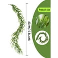 thumbnail image 3 of Taotanxi Norfolk Pine Garland, 6FT Artificial Cedar Christmas Garland for Mantle Fireplace Table Home Indoor, Dense Real Touch Greenery Green Garland for Christmas Decorations, 3 of 6