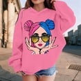 thumbnail image 5 of Toddler Girls Hoodies Long Sleeves Loose Fit Casual Outerwear Printed Pullovers Tops Size 3-4T , Black, 5 of 9