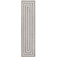 thumbnail image 2 of JONATHAN Y MOROCCAN HYPE 2 x 8 Runner Rug, Bandol Mitre Stripe - Gray/Ivory, MOH211E-28, 2 of 8