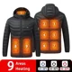 thumbnail image 1 of 21 ZONAS DE CALEFACCIÓN Chaqueta para hombre Nueva Parka de calefacción eléctrica USB de invierno Ropa de abrigo para mujer Abrigo acolchado de algodón con capucha cálido impermeable, 1 of 4
