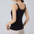 thumbnail image 4 of BUIGTTKLOP Ribbed Camisole Tops for Women Sleeveless Spaghetti Strap Sweaters Scoop Neck Tank Tops Slim Fitted Knit Undershirts Vest, 4 of 5