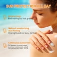 thumbnail image 3 of Protector Solar de Cara Ultra Ligera, 2 piezas Suaves incluso Tono de Piel 50 ml Ultra Largo Uva Uva Uva Sun Cream No Grasiento para el Agua Para El Verano, 3 of 7