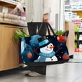 thumbnail image 6 of Snowman Reusable Foldable Large Capacity Oxford Cloth Storage Basket Shopping Bag Laundry Basket, 6 of 7