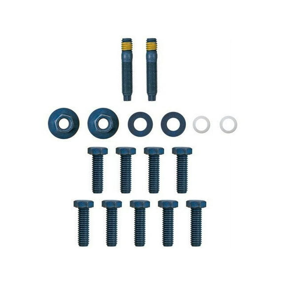 Exhaust Manifold Hardware Kit - Compatible with 1991 - 1995, 1997 - 2006 Jeep Wrangler 4.0L 6-Cylinder 1992 1993 1994 1998 1999 2000 2001 2002 2003 2004 2005