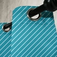 thumbnail image 3 of Ambesonne Geometric Grommet Curtain, Striped Cruise Colors, 50" x 120", Pale Blue Teal, 3 of 6