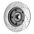 thumbnail image 5 of Detroit Axle - Front Drilled Brake Rotors for 2-Wheel ABS 94-01 Ford E-150 Econoline 94-96 F-150 RWD Models: 11.73 inch Rotor, 5 of 7
