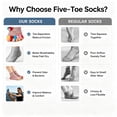 thumbnail image 6 of Toe Separator Socks 3 Pairs, Foot Alignment Socks with Toe Spacers for Men Women, Bunion Hammer Toe Relief, Plantar Fasciitis Support, 6 of 6