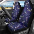 thumbnail image 2 of XYZCANDO Waterproof Car Seat Covers SUV Vehicle Sedan, Anti-Slip Easy Clean Car Front Seat Covers 2pc Polyester Fabric Dragonfly Pattern, 2 of 10