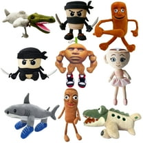 Orange Muscle Man Toy, Italian Brainrot Figure Plush Soft Stuffed Animal for Kids & Adults Perfect for Home Decor and Collectible Gift