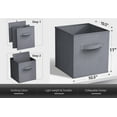thumbnail image 3 of Sorbus Fabric Storage Bins 11" Foldable Cubes With Handles For Pantry, Cubbies, Toy And Closet Shelving Organization - 8Pk, 3 of 7