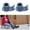 Gray Hole 25mm, variant on EHJRE 2 Pieces Walker Ski Glides Glide Caps Easy Instaltion Universal Mobility Aid Accessory Walking Sliders Replacement Glide Caps Gray Hole 25mm