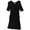 black, variant on maison Jules Womens Faux-Wrap Jersey Dress, Black, Large